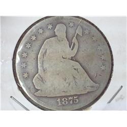 1875-CC Seated Liberty Half Dollar