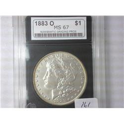 1883-O Morgan Silver Dollar NGP MS67