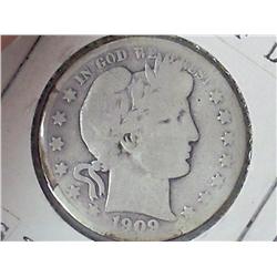1909-S Barber Half Dollar