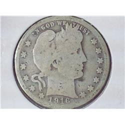 1916-D Barber Quarter