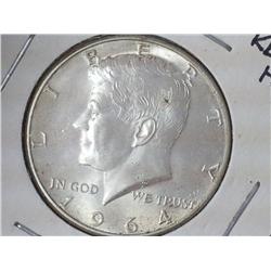 1964 Kennedy Half Dollar (UNC) Silver
