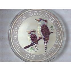 1999 Australia $1 Kookaburra (Colorized)