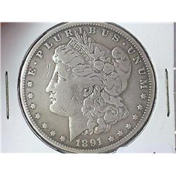 1891-CC Morgan Silver Dollar