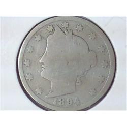 1894 Liberty "V" Nickel (Semi-Key)