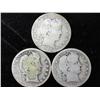 Image 1 : 3 Assorted Barber Quarters