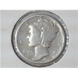 1939 Mercury Dime