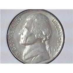 1943-P Jefferson War Nickel (UNC) 35% Silver