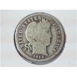 1913 Barber Dime