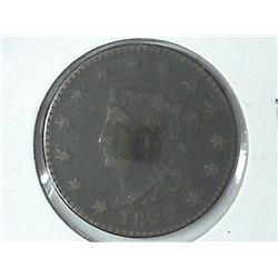 1822 US Large Cent  (Fine)