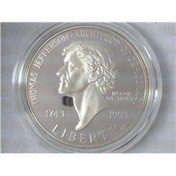 1993 Thomas Jefferson Silver Dollar (Proof)