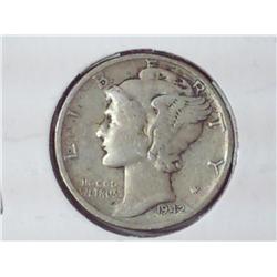 1942 Mercury Dime