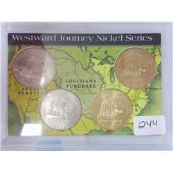 Westward Journey Nickel Set (UNC) 2 Are Gold Plate