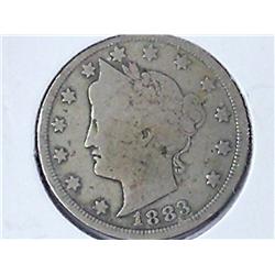 1883 Liberty "V" Nickel (No Cents)