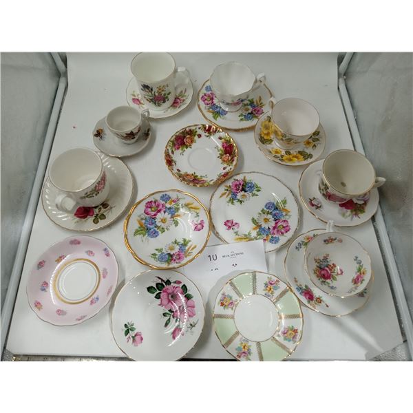 Assorted Fine China Teacup Set (Old Royal Bone China) Windsor Edition