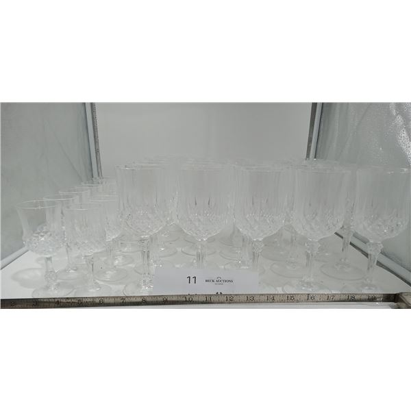 Crystal Wine Glasses (Regular and Port Sized)