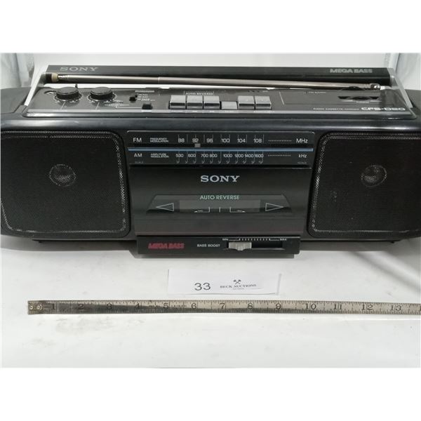 Sony - CFS-D20 Radio Casette Player (#A510059)