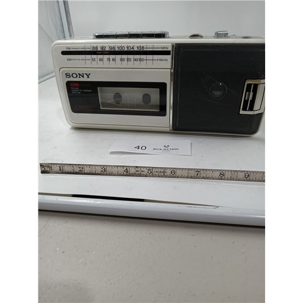 Sony - CFM-140 FM/AM Casette Recorder (#MS224861)