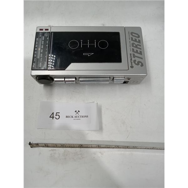 Hitachi - Portable Stereo AM/FM Casette Player - HItachi Model  (CP-200RC)