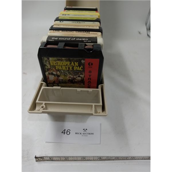 8 Track Casettes Assorted