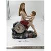 Image 1 : Porceline Clock Statue - Woman with Child