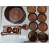 Image 1 : Wooden Salad Bowl Set