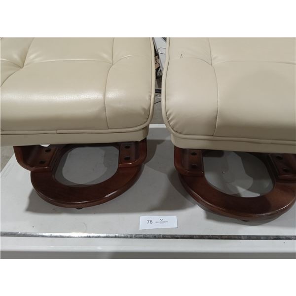 Leather Foot Stools (Tan) 2
