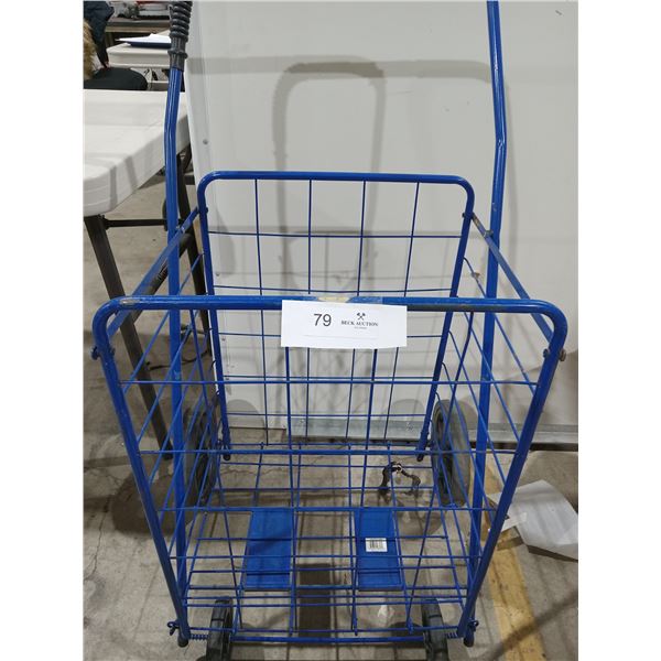 Blue Metal Grocery Caret