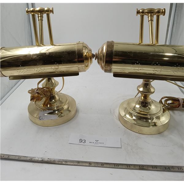 Brass Lamps x2