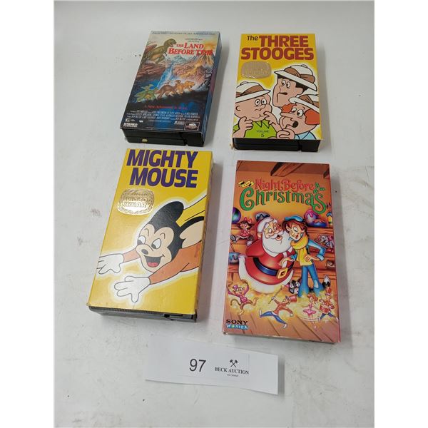 VHS Movies - Family Assorted  x4