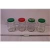 Image 1 : (4) Glass Peanut Butter Jars