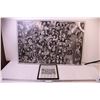 Image 1 : History of Rock&Roll, 116 Legends of Rock&Roll Print of the Black and White Oil Painting on Sturdy B