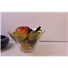 Image 2 : Centrepiece Bowl + Fruit Bowl w/ Plastic Fruit