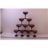 Image 1 : (10) Smoky Purple Martini Glasses