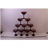 Image 2 : (10) Smoky Purple Martini Glasses