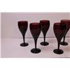Image 2 : (9) Smoky Purple White Wine Glasses