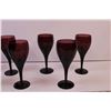 Image 4 : (9) Smoky Purple White Wine Glasses