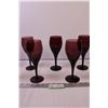 Image 3 : (9) Smoky Purple Red Wine Glasses