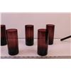 Image 4 : (9) Smoky Purple Tumblers