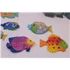 Image 3 : (8) Fish Wall Hangers + Fish Decoration
