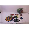 Image 1 : (7) Fish Wall Hangers + Fish Decoration