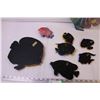 Image 5 : (7) Fish Wall Hangers + Fish Decoration