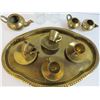Image 2 : Brass Tray w/cups - Cola Salt & Pepper Shakers