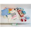 Image 1 : Knitted Doll Blanket - Baby Socks - (2) T-Shirts 24Months