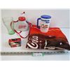 Image 1 : Coca-Cola Towel -Canteen - Lunchbox Ornament - Green Coca-Cola Glass