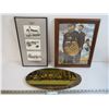 Image 1 : Saskatoon Prints 1991 - Last Supper on Slab Wood - Baseball Rain Picture