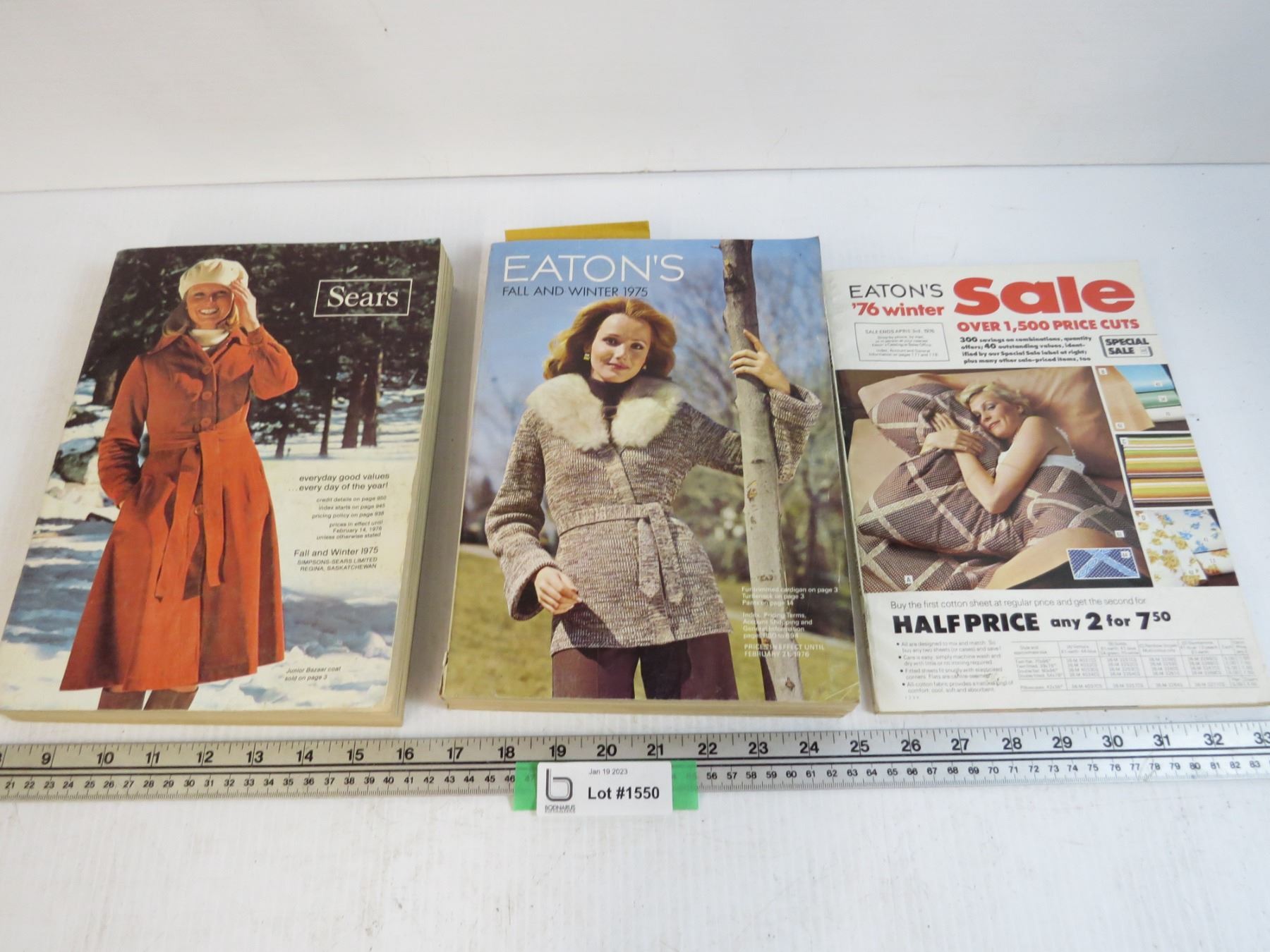 1975 Sears Catalogue Eatons Catalogues 1975 & 76 Bodnarus Auctioneering