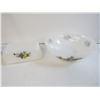 Image 2 : Matching Bowl & Butter Dish - (3) Sm Bowls - Metal Sugar Bowl