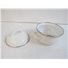 Image 4 : Matching Bowl & Butter Dish - (3) Sm Bowls - Metal Sugar Bowl