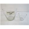 Image 5 : (1) Fire King Mixing Bowl - Chip-Dip Dishes - (1) Glasbake Dish - Bowl - Candles