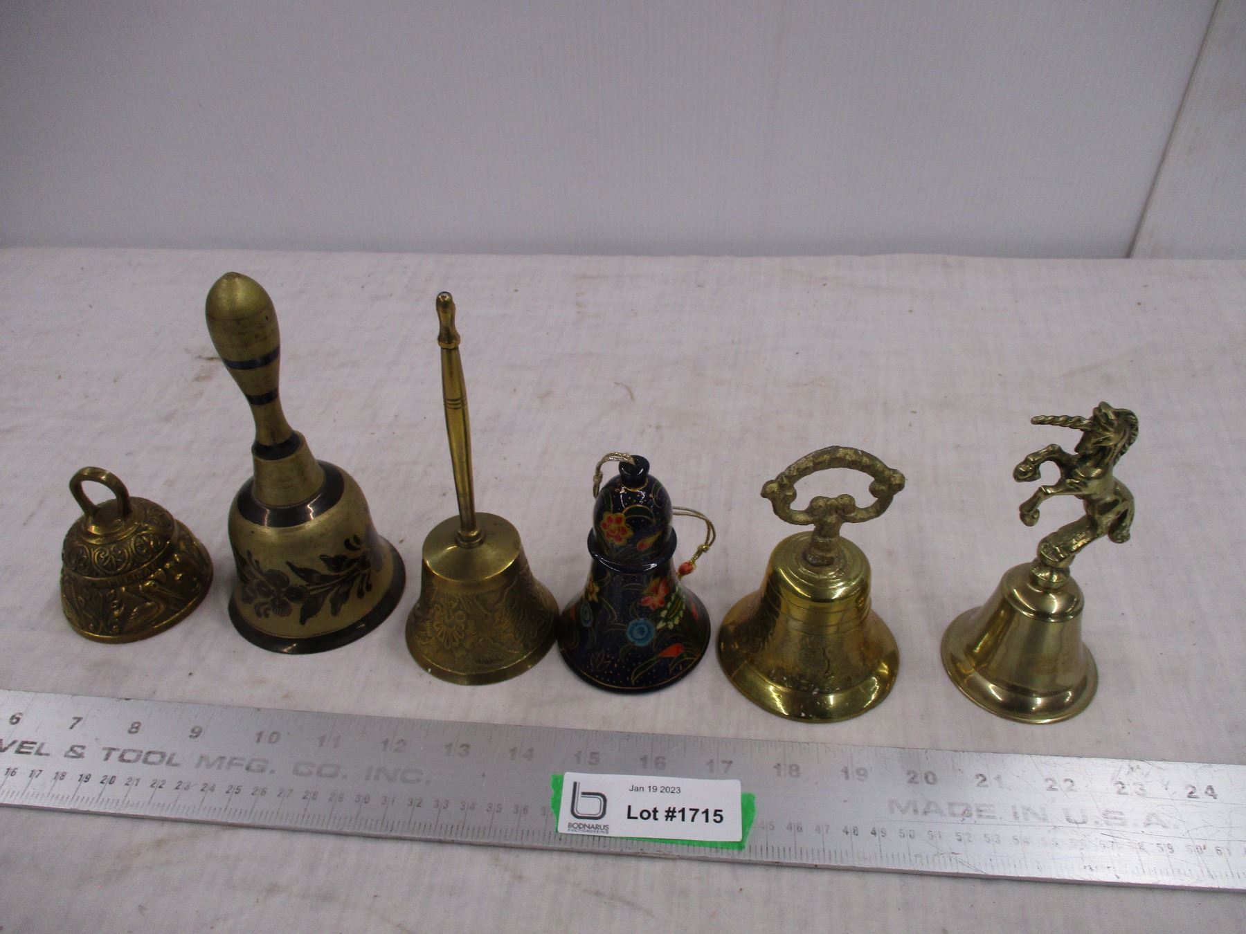 Bell Collection Bell collection (6 total) - Bodnarus Auctioneering